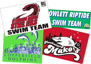 Boost team spirit with swim team banners.